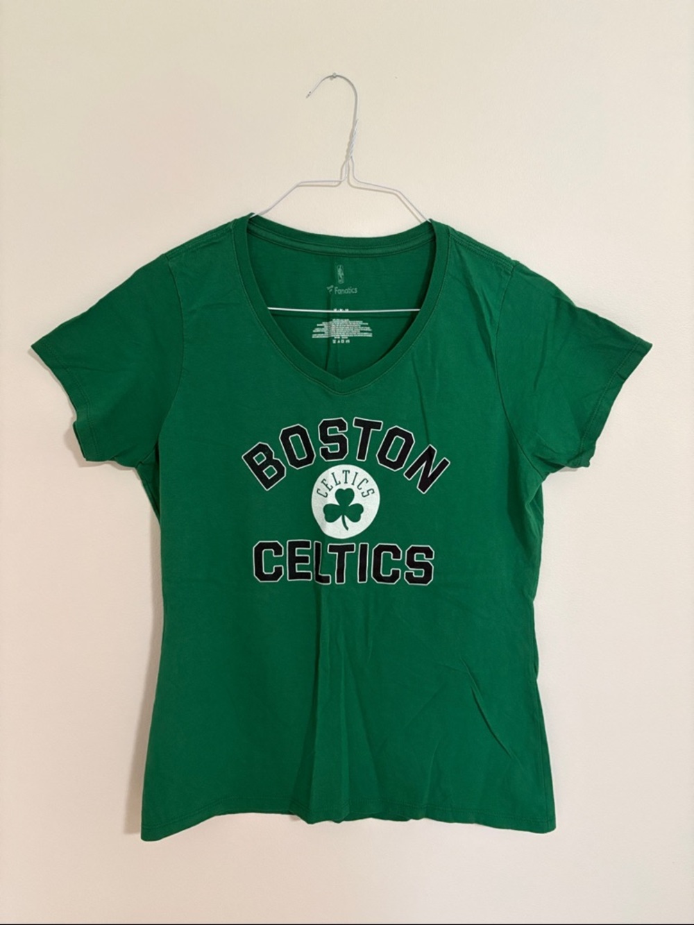 Fanatics Green Boston Celtics V-Neck Women's Tee